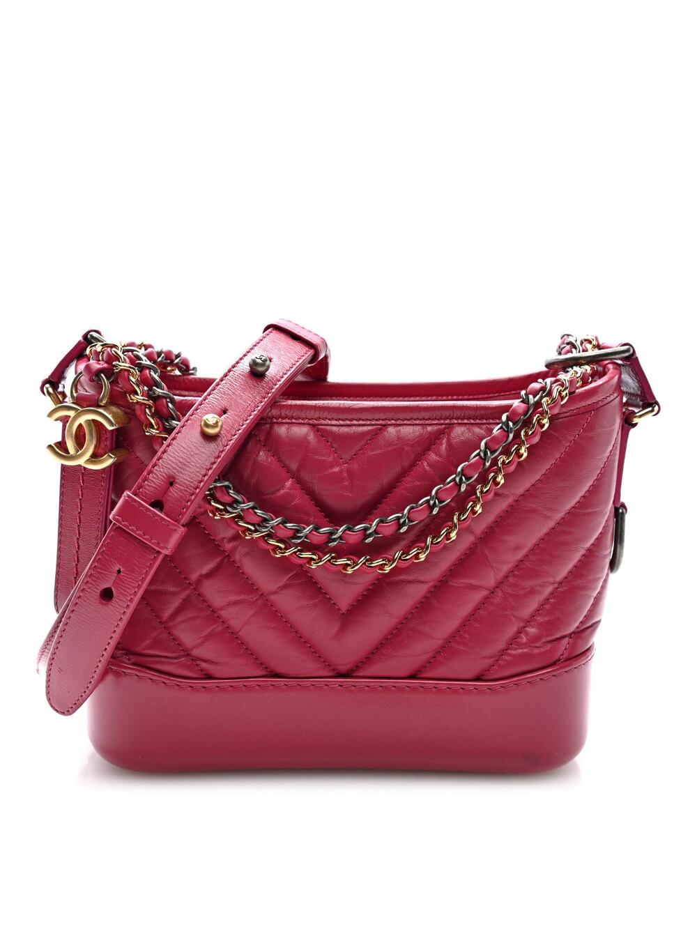 Chanel Aged Calfskin Chevron Quilted #340627C16B